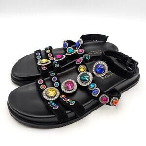 Kurt Geiger London Octavia Gladiator Sandals Women's Black Size US9.5 EU40.5